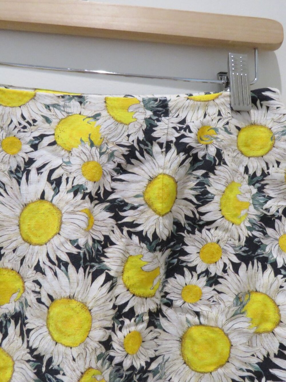 & OTHER STORIES Linen Blend Sunflower Mini Skirt US 6 Coquette Boho Summer Y2K - Picture 11 of 13